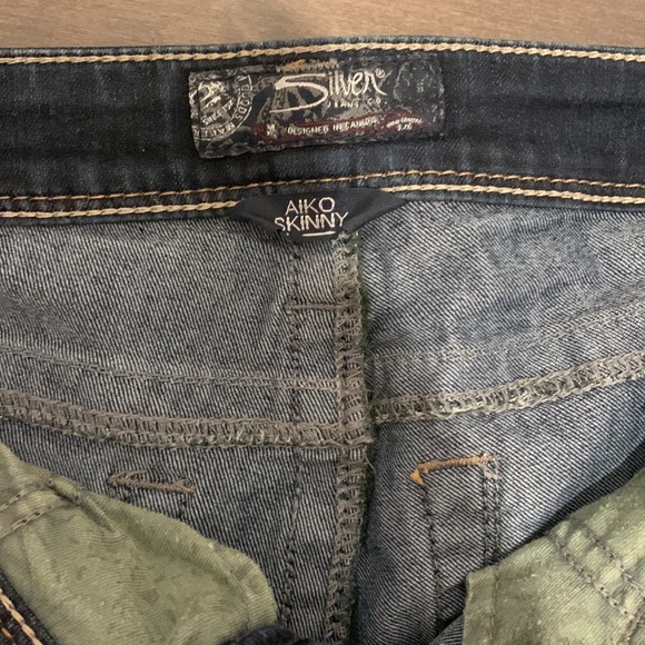 Silver Aiko skinny jeans. Waist 28 length 33 - Picture 3 of 5